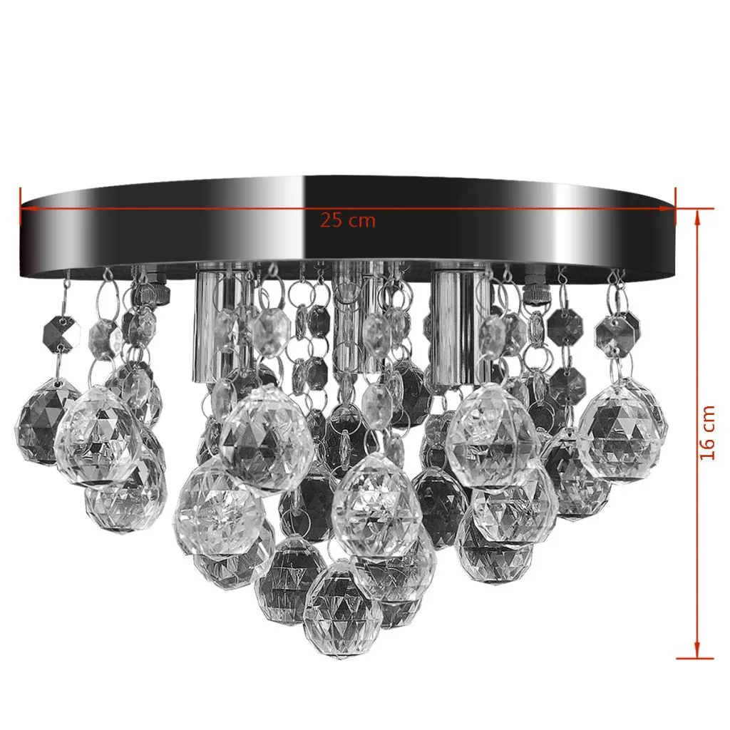 Pendant Ceiling Lamp Crystal Design Chandelier Chrome