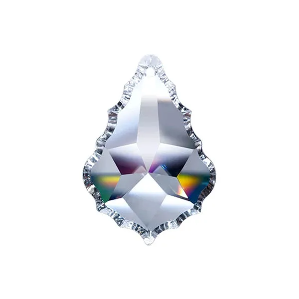 Pendeloque Crystal 2 inches Clear Prism with One Hole on Top