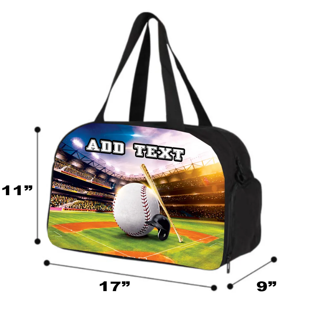 Personalized Backpacks, Lunch Bags, Duffel Bags, or Water Bottles with Full-Color - Baseball Field