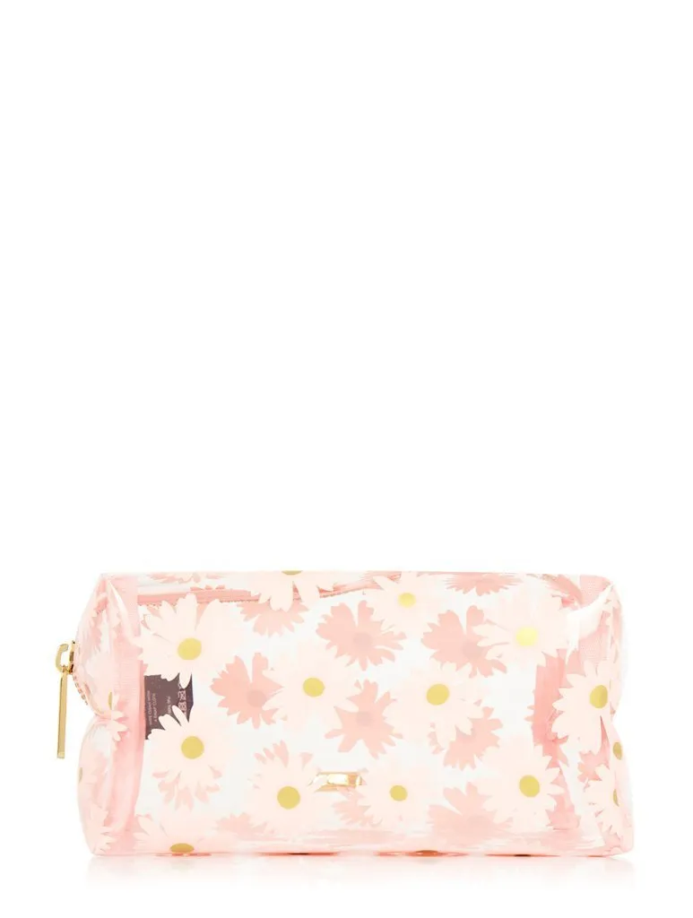 Pink Daisy Makeup Bag