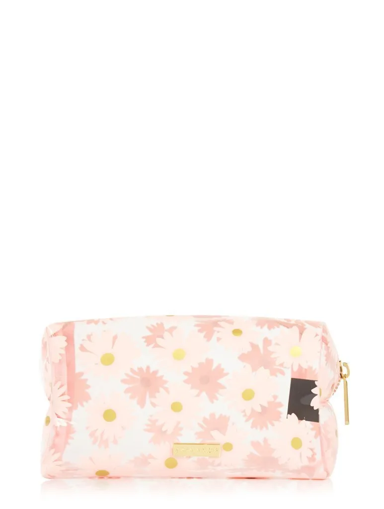 Pink Daisy Makeup Bag