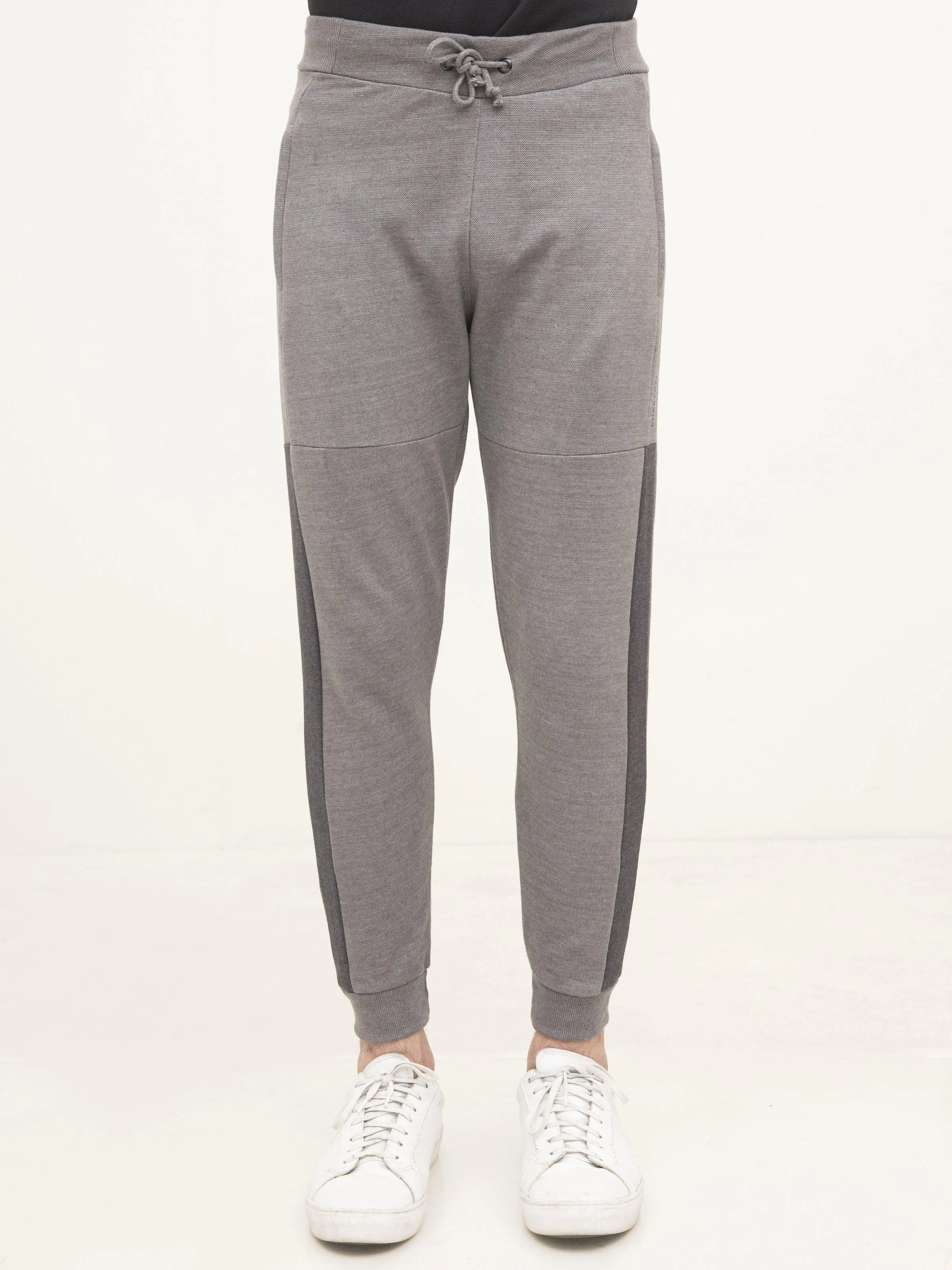 PIQUE FLEECE TROUSER LIGHT GREY