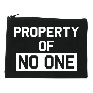 Property Of No One Cosmetic Makeup Bag