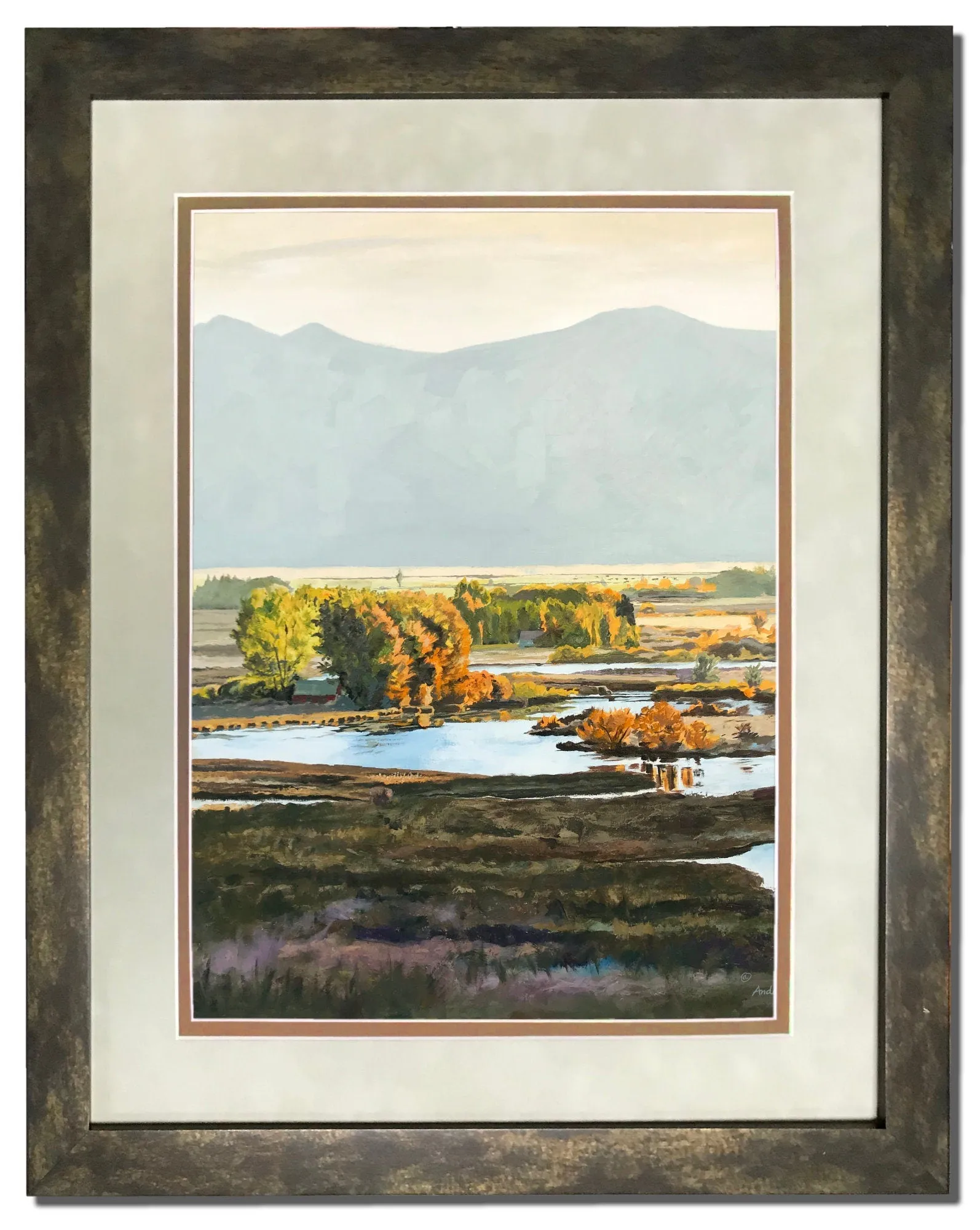 "Silvercreek Morning Shadows" - an Original Oil Painting or Signed Edition Print of Idaho's famed Silvercreek in the Morning.