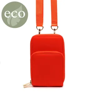 Recycled Nylon Vibrant Orange Phone Bag