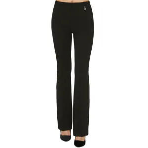 Relish Pantalone casual FRESIS vita alta zampetta con spacchi fondo RDA2307006007 1199 nero