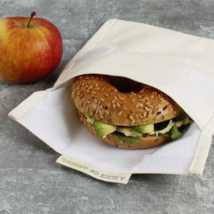 Reusable Organic Cotton Baggie – Eco-Friendly Snack & Sandwich Bag