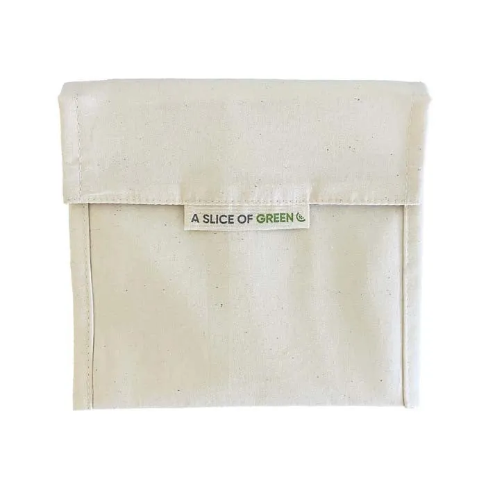 Reusable Organic Cotton Baggie – Eco-Friendly Snack & Sandwich Bag