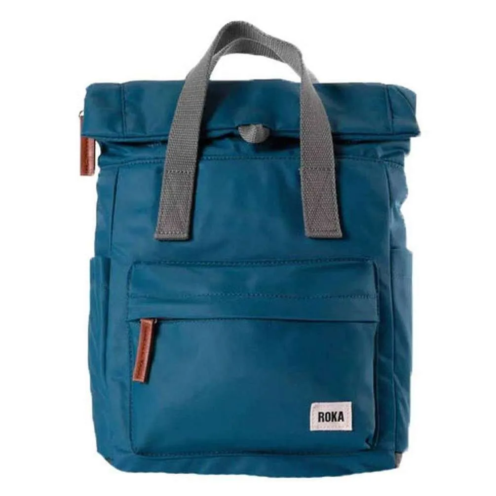 Roka Canfield B Small Sustainable Nylon Backpack - Marine Navy