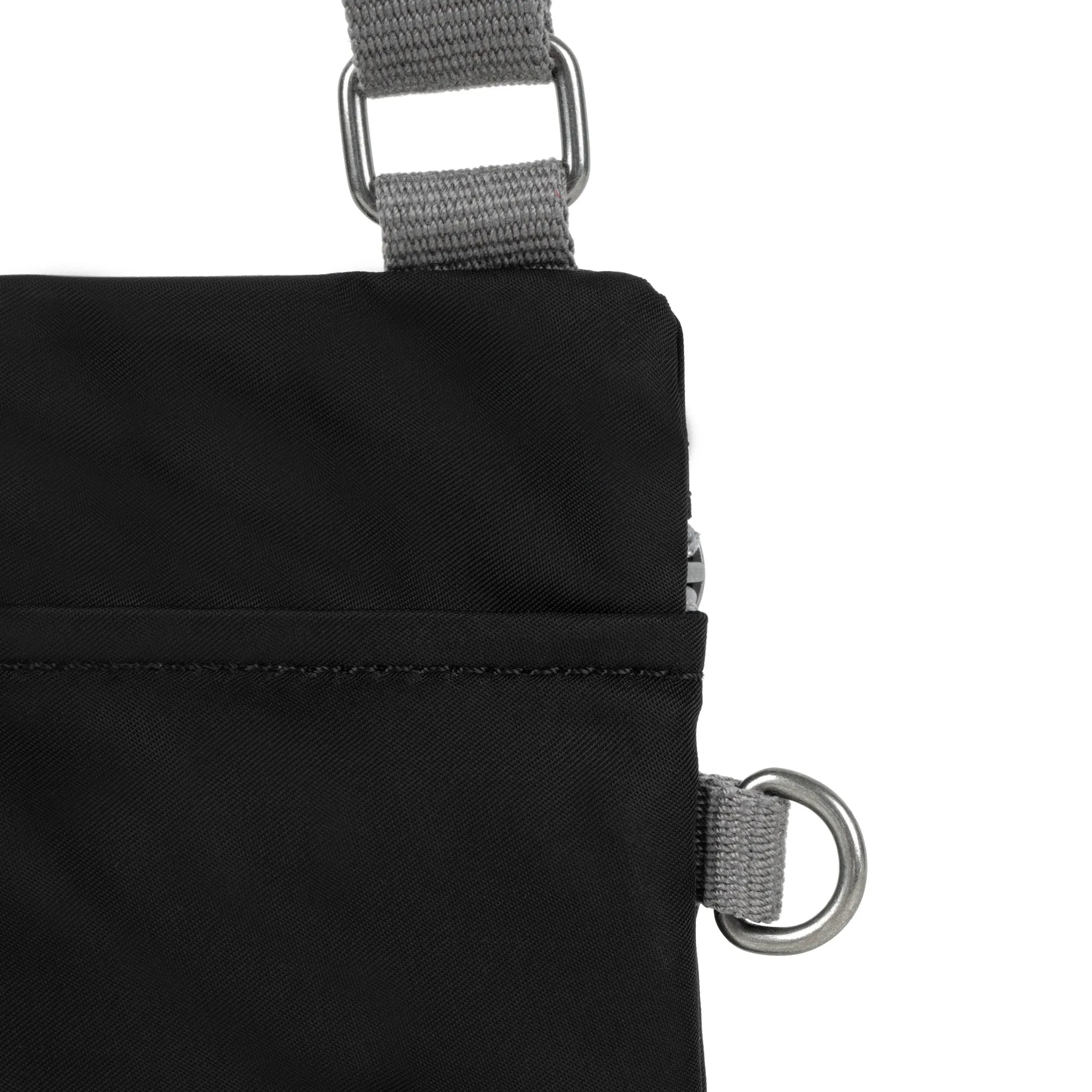 ROKA CHELSEA BLACK RECYCLED NYLON SMALL CROSS BODY BAG