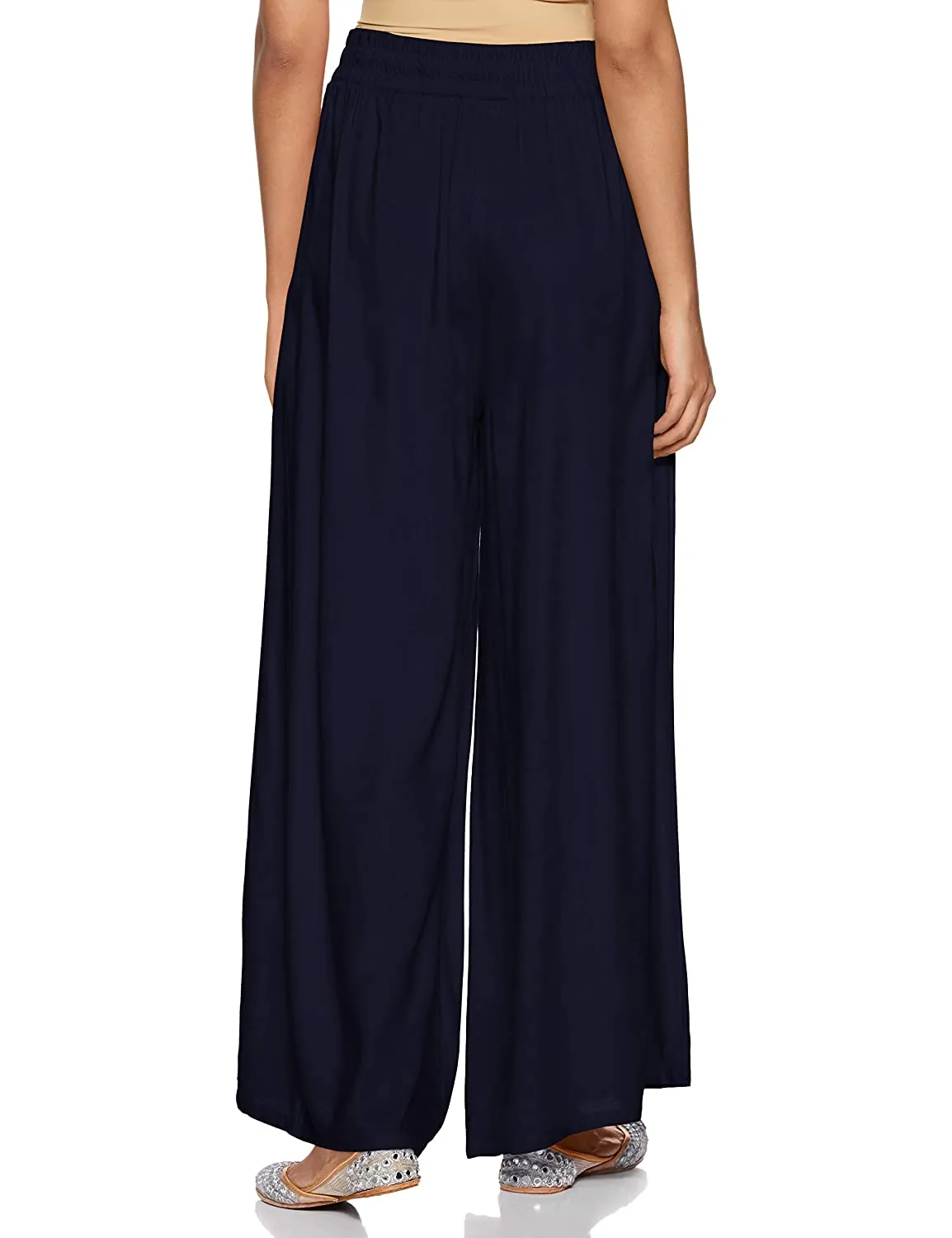 Rupa Dark Blue Palazzo Pants for Woman