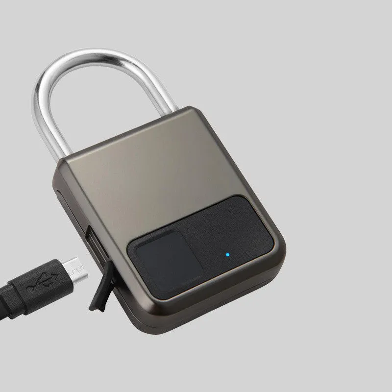 Smart Fingerprint Padlock Waterproof Anti-theft Locker Luggage Padlock