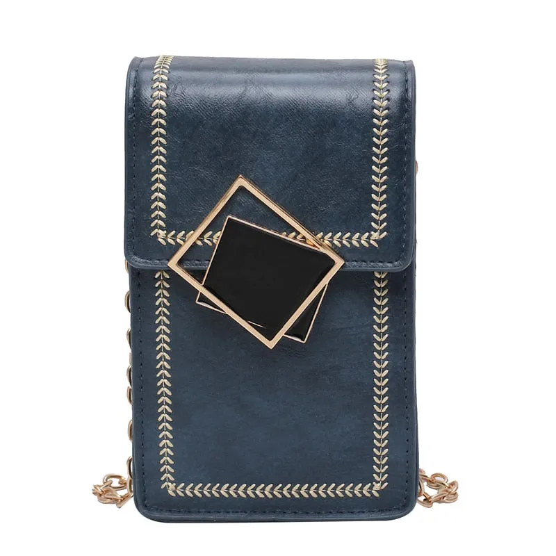 Solid color female bag 2020 new messenger bag ladies shoulder bag luxury designer female bag mini chain bag mobile phone bag