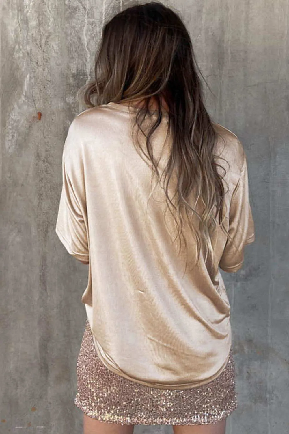 Solid Loose Casual Blouse