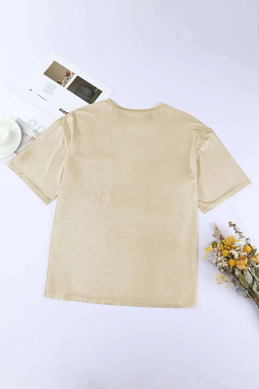 Solid Loose Casual Blouse