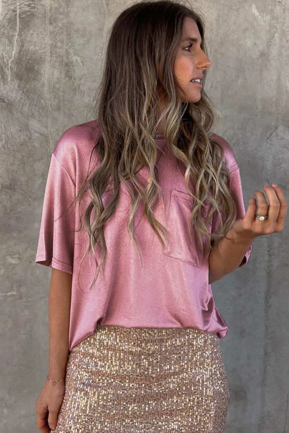 Solid Loose Casual Blouse