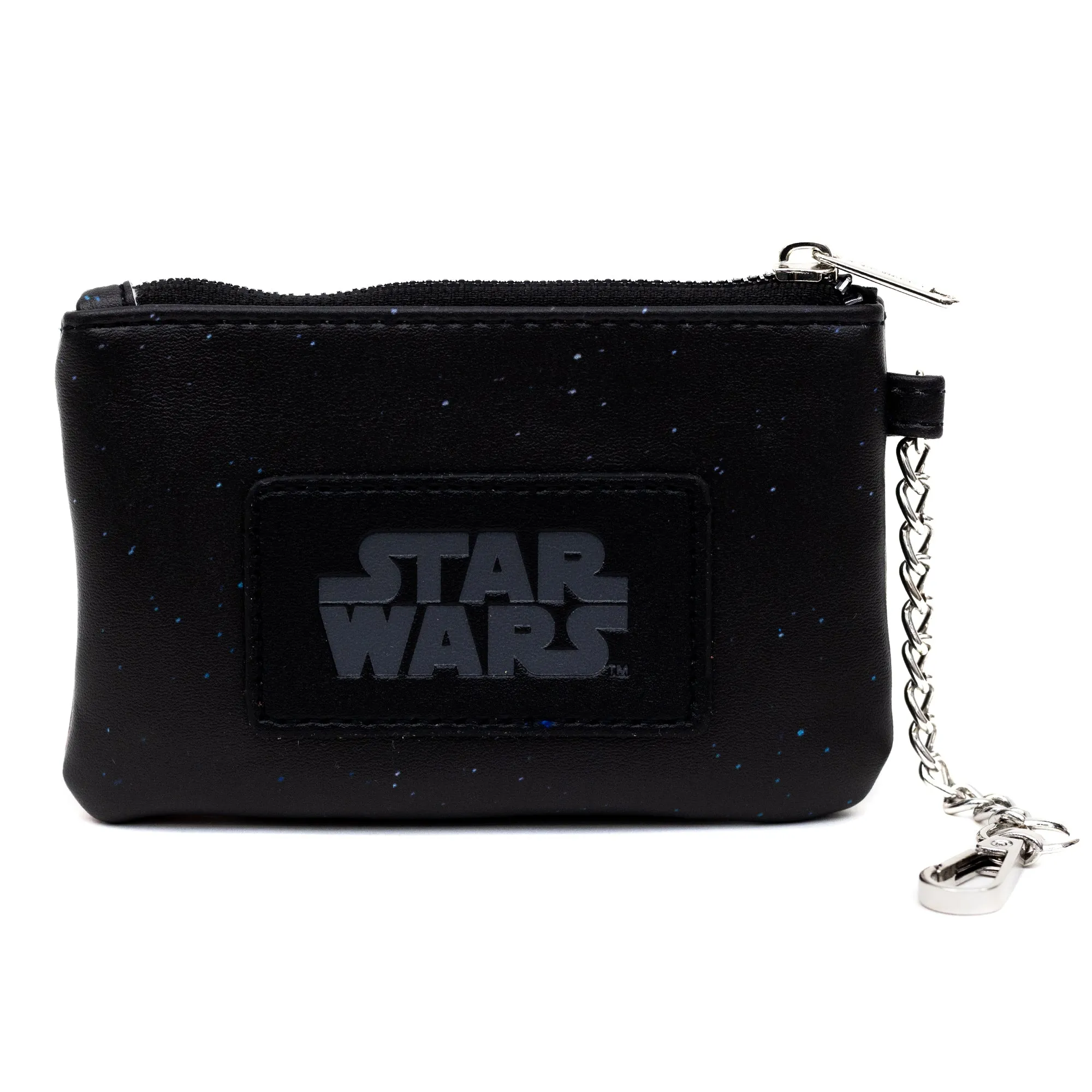 Star Wars Bag and Wallet Combo, Star Wars Darth Vader and Luke Skywalker Battle Scene Black, Vegan Leather