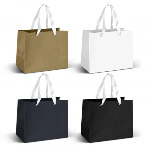 Stock Kraft Ribbon Handle Paper Bag-Medium (SKP-22T)