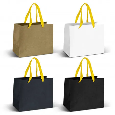 Stock Kraft Ribbon Handle Paper Bag-Medium (SKP-22T)