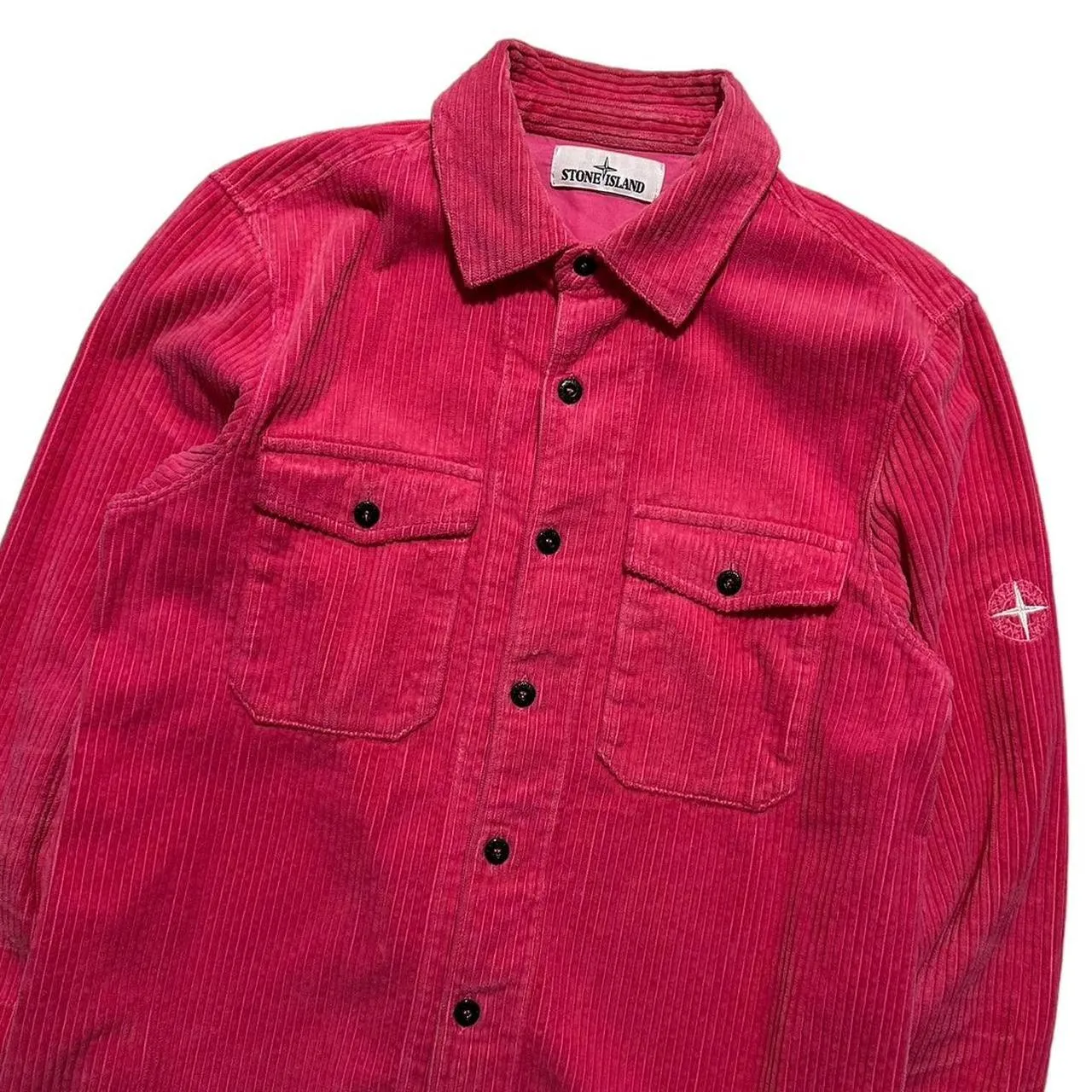 Stone Island Pink Corduroy Shirt