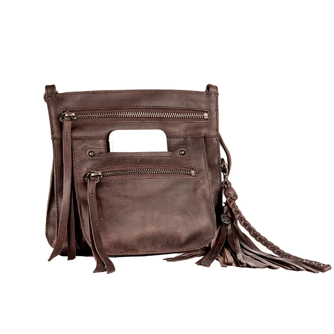 Stretta Small Leather Crossbody and Belt Hip Bag