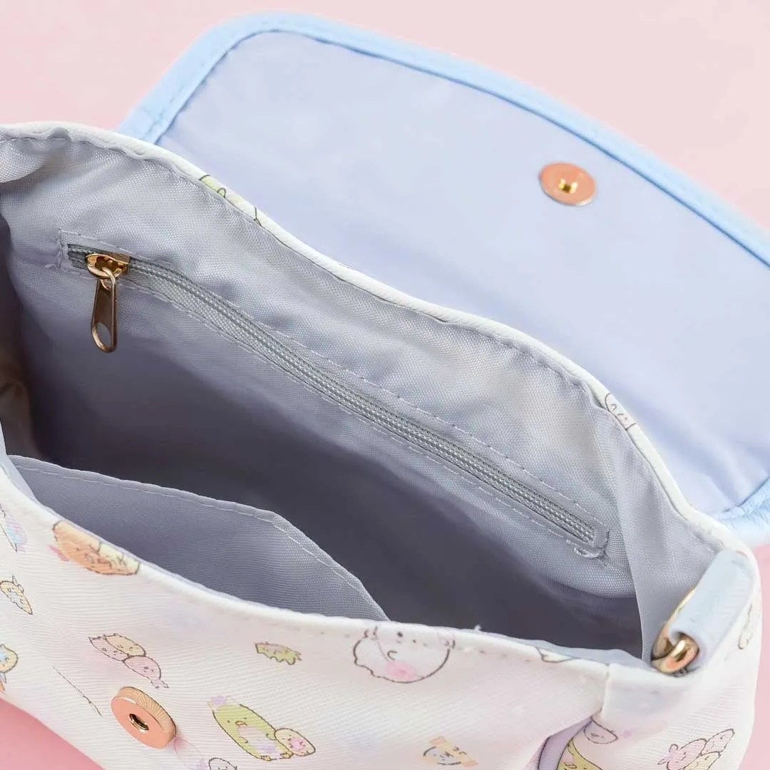 Sumikko Gurashi Tapioca Park Blue Multi-Strap Sling Bag