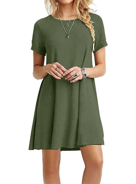 Summer Women's Short Sleeve Dress