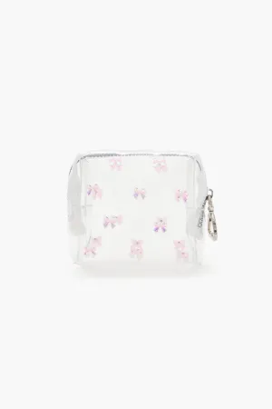 Transparent Bow Makeup Bag