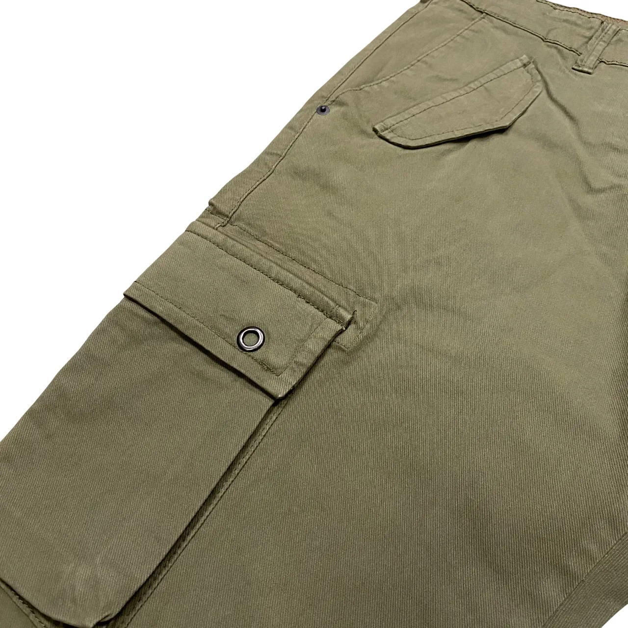 Trez pantalone da uomo con tasconi ed elastico al fondo Pipas-Cavt M45728 317 militare