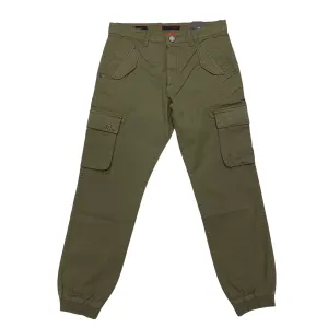 Trez pantalone da uomo con tasconi ed elastico al fondo Pipas-Cavt M45728 317 militare