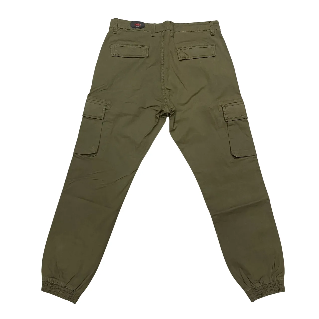 Trez pantalone da uomo con tasconi ed elastico al fondo Pipas-Cavt M45728 317 militare