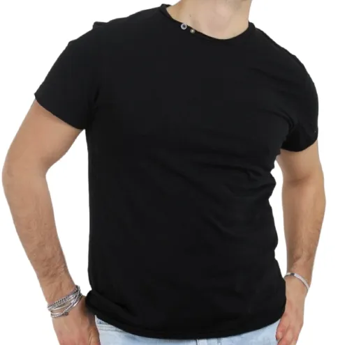 Trez t-shirt da uomo manica corta Topo 6-JSB3 M46492 261 nero