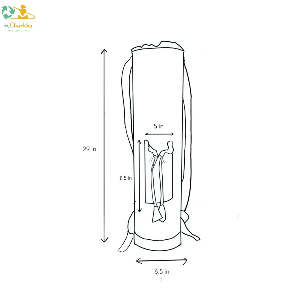 Upcycled Handwoven Yoga Bag (YB0324-102)