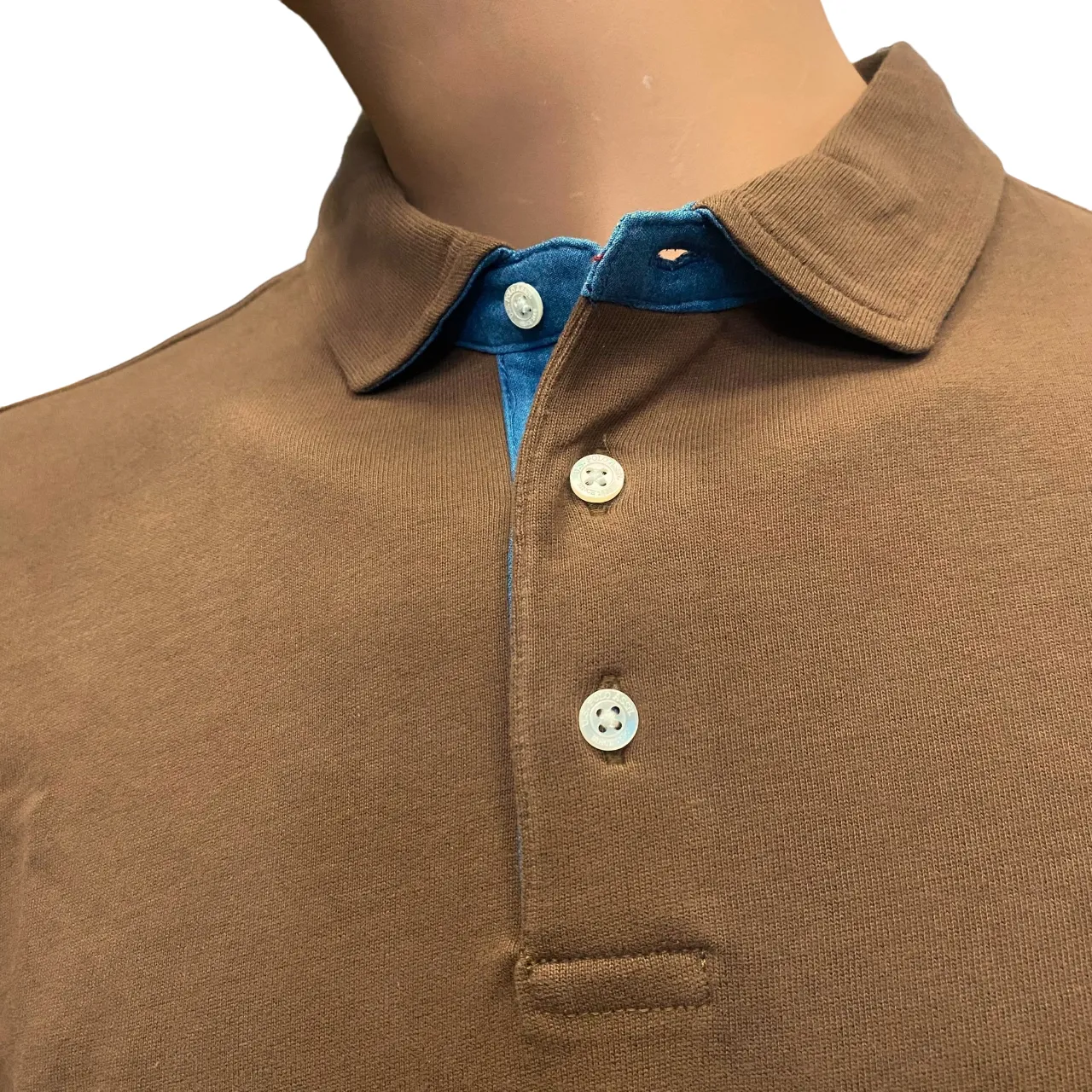 U.S. Polon Assn polo manica lunga da uomo Lyle-Man US40177009 268 marroncino