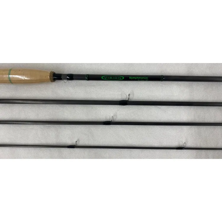 USED 10ft 0in Vision Nymphmaniac 4 Line 4pc River Fly Rod (453)