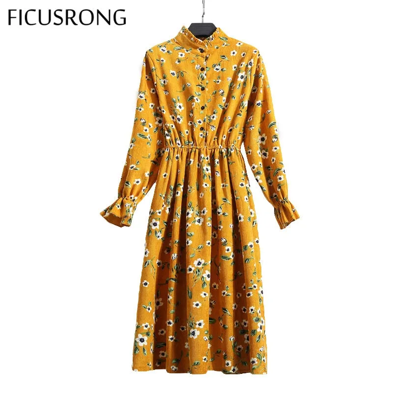 VenusFox Women Vintage  A-line Dress