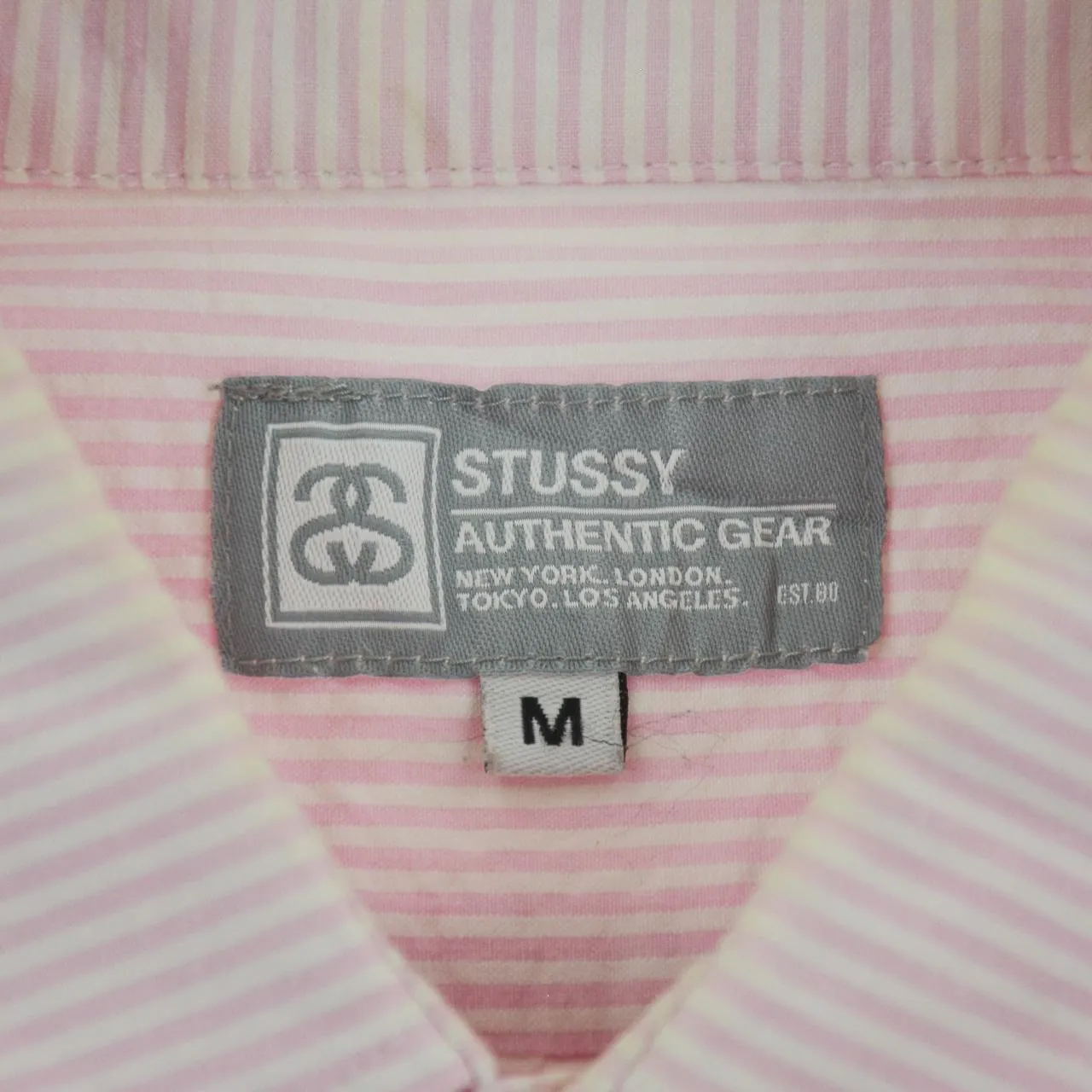 Vintage Stussy Striped Shirt Size M