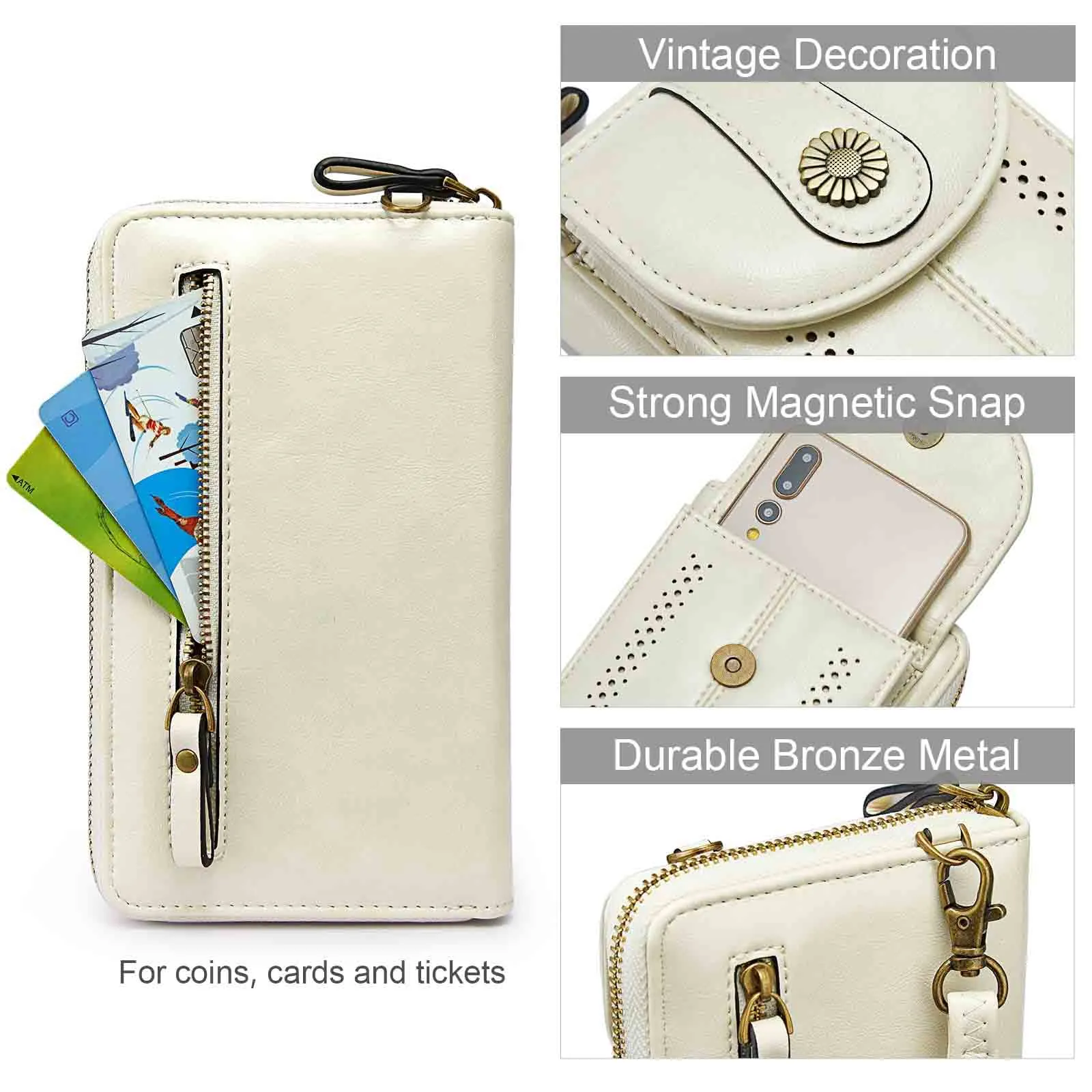 Women Rfid Blocking Crossbody Cell Phone Purse