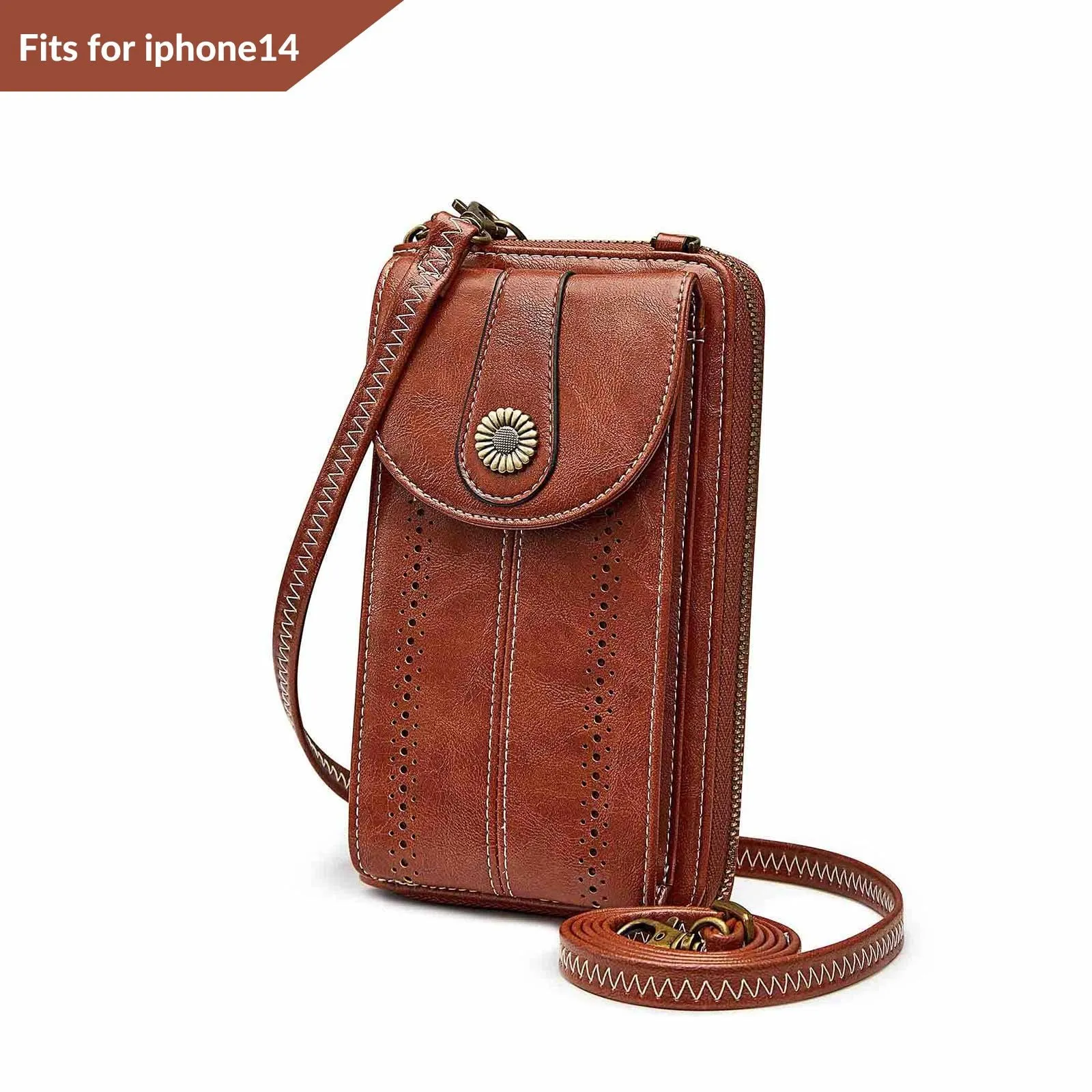 Women Rfid Blocking Crossbody Cell Phone Purse